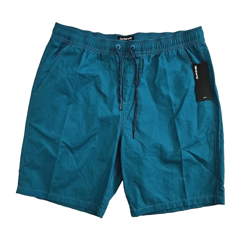 Dakine (Mens Medium) Teal Blue Rockwell 19" Hybrid Shorts Drawstring Stretch New